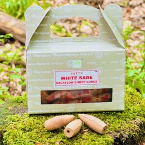 Satya - Cônes backflow White sage