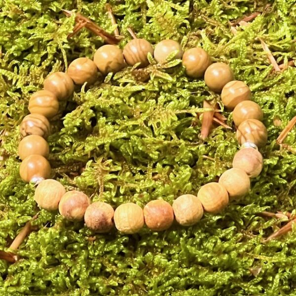 Bracelet Bois fossilisé & Palo Santo