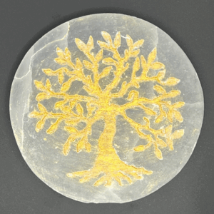 Arbre de Vie Doré en Sélénite