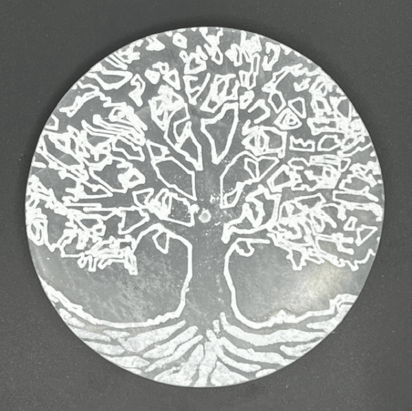 Arbre de Vie Blanc en Sélénite