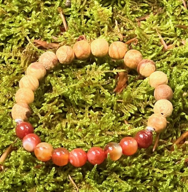 Bracelet Palo Santo & Cornaline