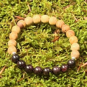 Bracelet Palo Santo & Grenat