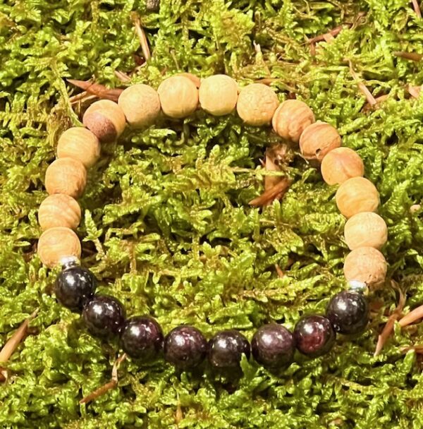Bracelet Palo Santo & Grenat