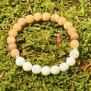 Bracelet Palo Santo & Howlite
