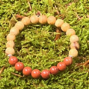 Bracelet Palo Santo & Jaspe rouge