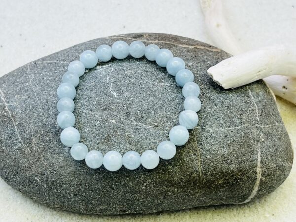 Bracelet Aigue-marine 8mm – Image 2