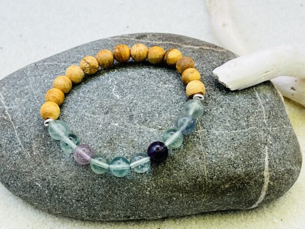 Bracelet Palo Santo & Fluorite 8mm – Image 2