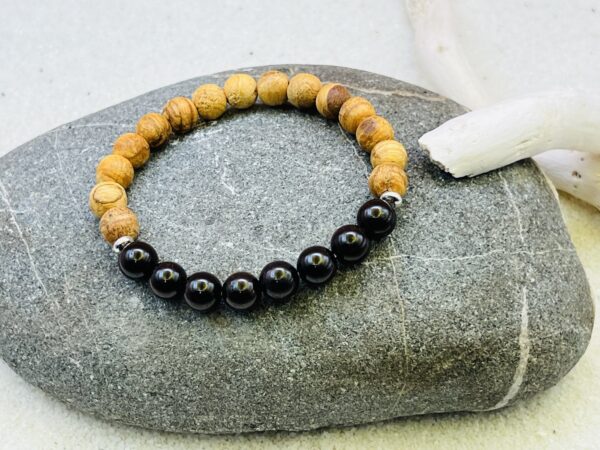 Bracelet Palo Santo & Grenat 8mm – Image 2