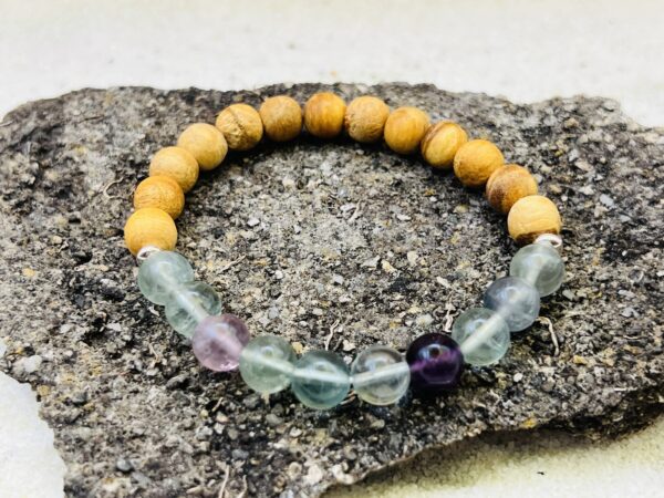 Bracelet Palo Santo & Fluorite 8mm
