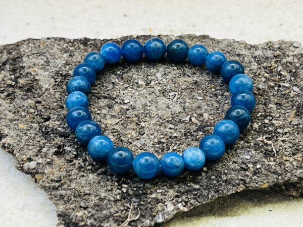 Bracelet Apatite bleue 8mm