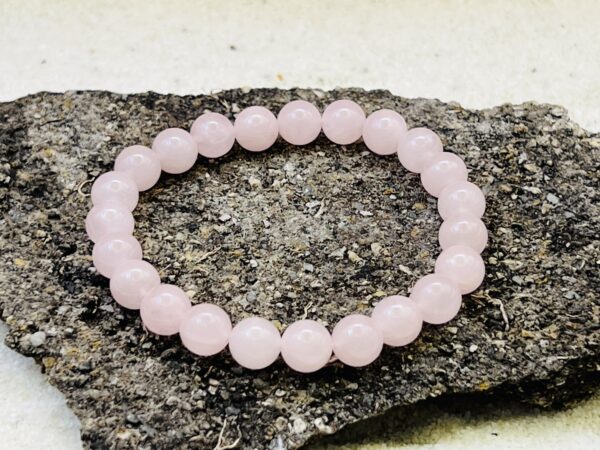 Bracelet Quartz rose 8mm