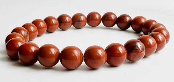 Bracelet Jaspe rouge 8mm – Image 3