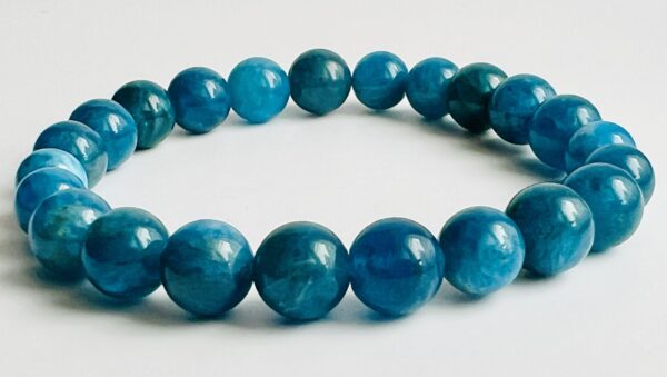 Bracelet Apatite bleue 8mm – Image 3