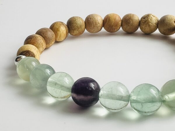 Bracelet Palo Santo & Fluorite 8mm – Image 4