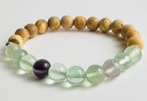 Bracelet Palo Santo & Fluorite 8mm – Image 3