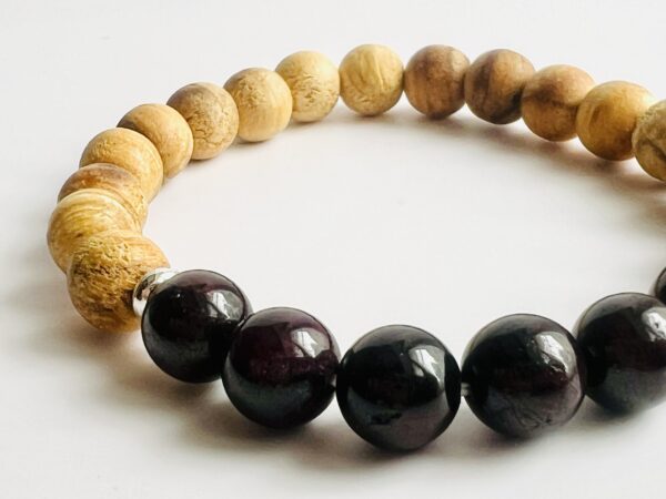 Bracelet Palo Santo & Grenat 8mm – Image 4