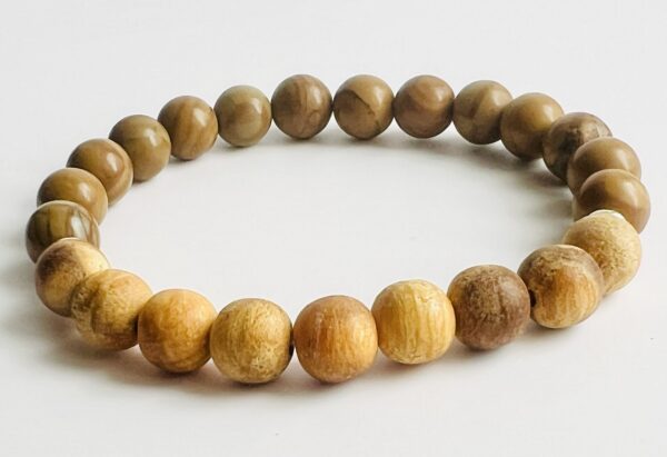 Bracelet Bois fossilisé & Palo Santo 8mm – Image 3