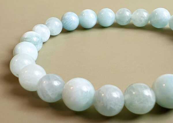 Bracelet Aigue-marine 8mm – Image 4