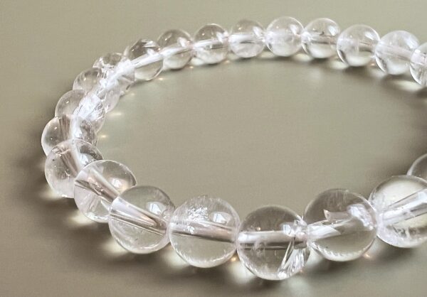 Bracelet Cristal de roche 8mm – Image 4