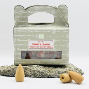 Satya - Cônes backflow White sage
