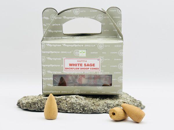 Satya - Cônes backflow White sage